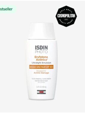 NWTIsdin Eryfotona Actinica Ultralight Emulsion 3.4 fl oz Used Half Exp: 11/2026